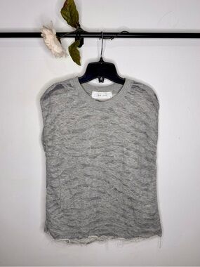 IRO Jeans Distressed Burnout Knit Top